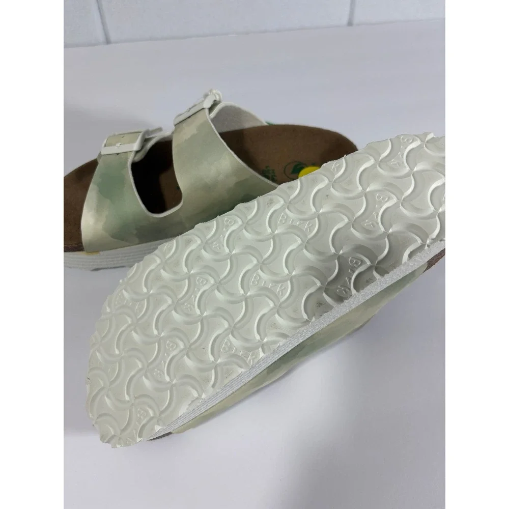 Papillio Birkenstock Arizona Vegan Platform Sandals Sage Green Camo 37 US 6
